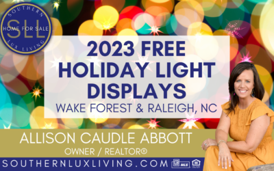 2023 Free Holiday Light Display in the Wake Forest/Raleigh Area